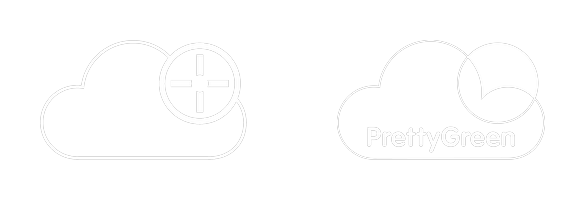 PinPoint Media and PrettyGreen merged logo